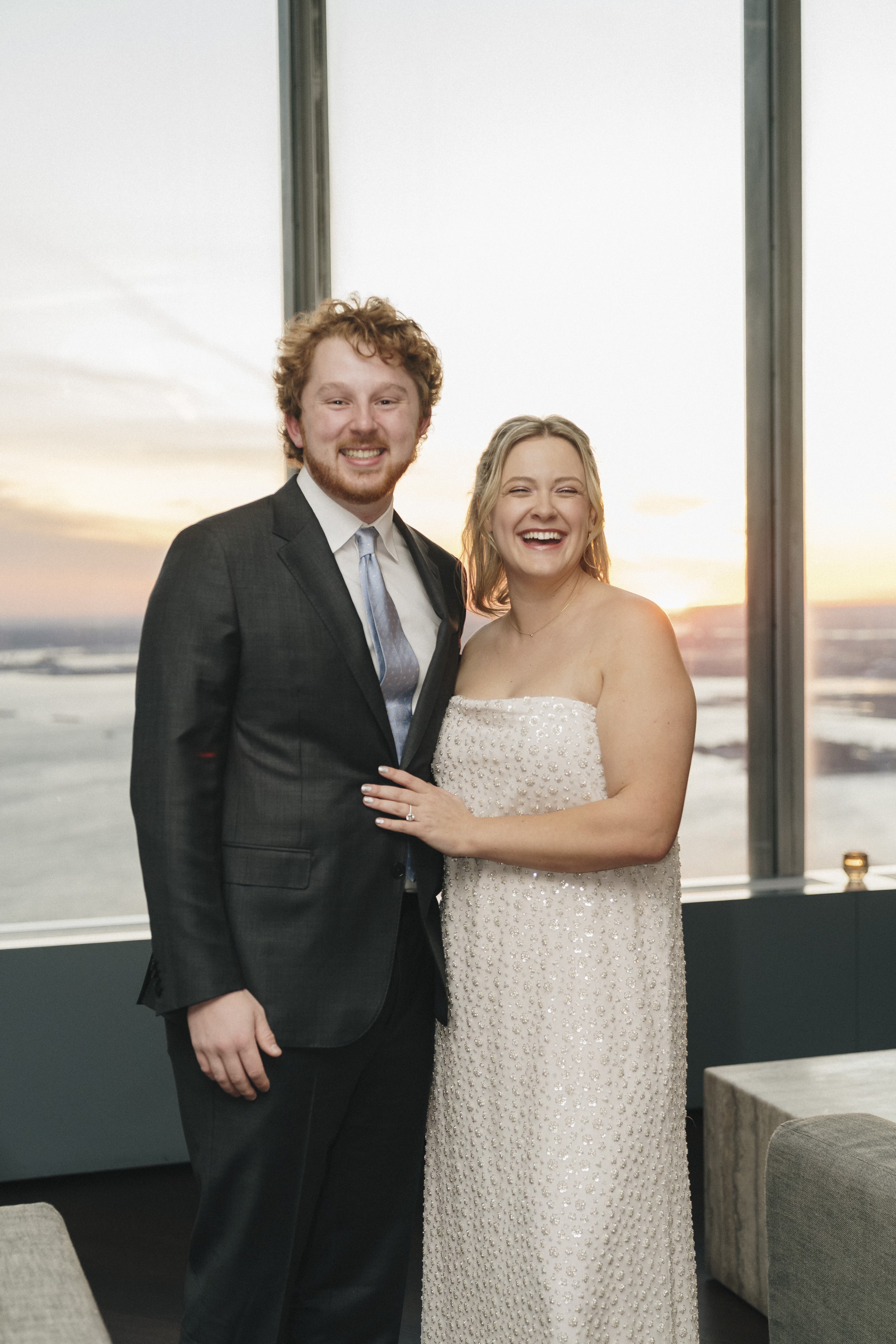 Anna and Alex at their engagement party