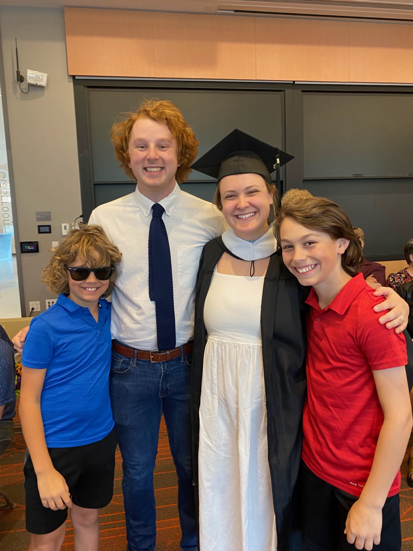 Anna's Tufts graduation with Alex and family